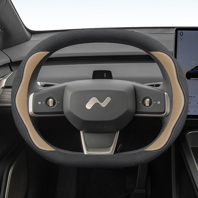 Applicable to Lide L60 Ultra-thin Anti-slip Steering Wheel Cover for 4WD & RWD, All-season Universal Fit