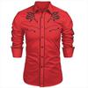 Camisa Occidental Tribal Étnica de Diseño de Lujo para Hombre Deporte Ocio Fiesta al Aire Libre 2023 Nueva