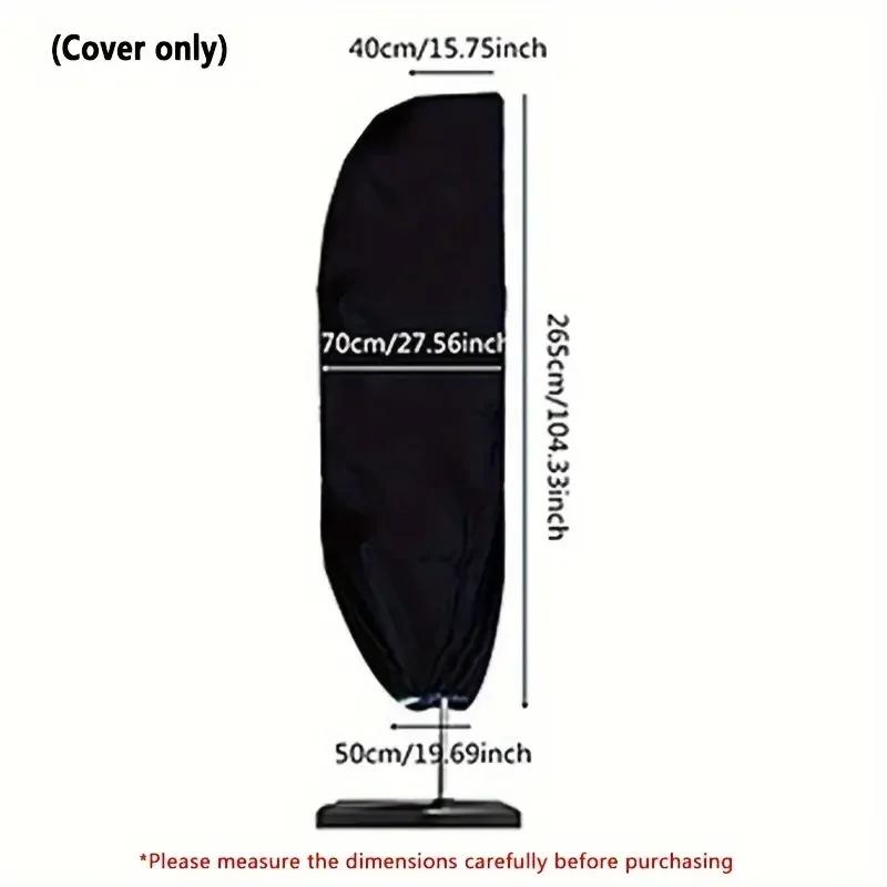 6-Size Waterproof Oxford Fabric Cantilever Parasol Cover Outdoor Garden Patio Weatherproof Umbrella Cover