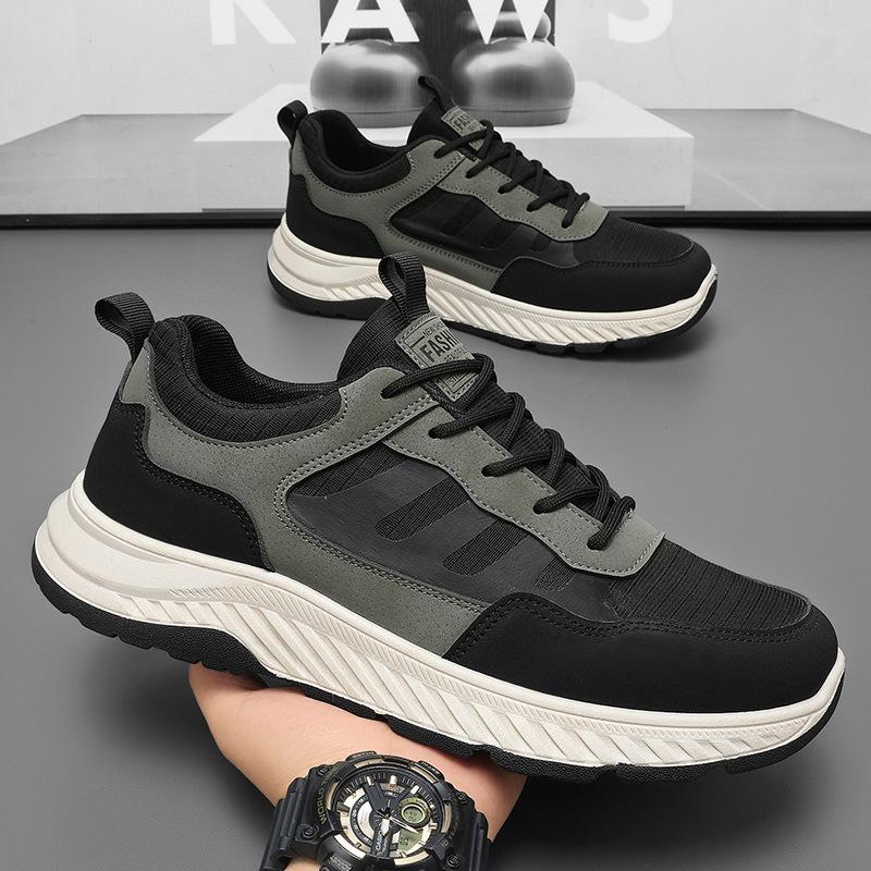 

Men s shoes 2025 spring fashion new versatile sports shoes breathable running wear-resistant non-slip soft sole running casual shoes 39