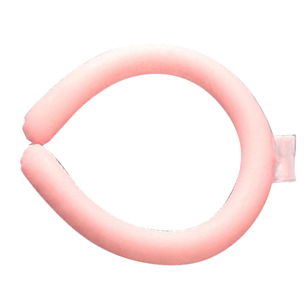 Neck Cooling Tube Reusable Hands Free Wearable Cooling Neck Wrap for Summer Outdoor Pink