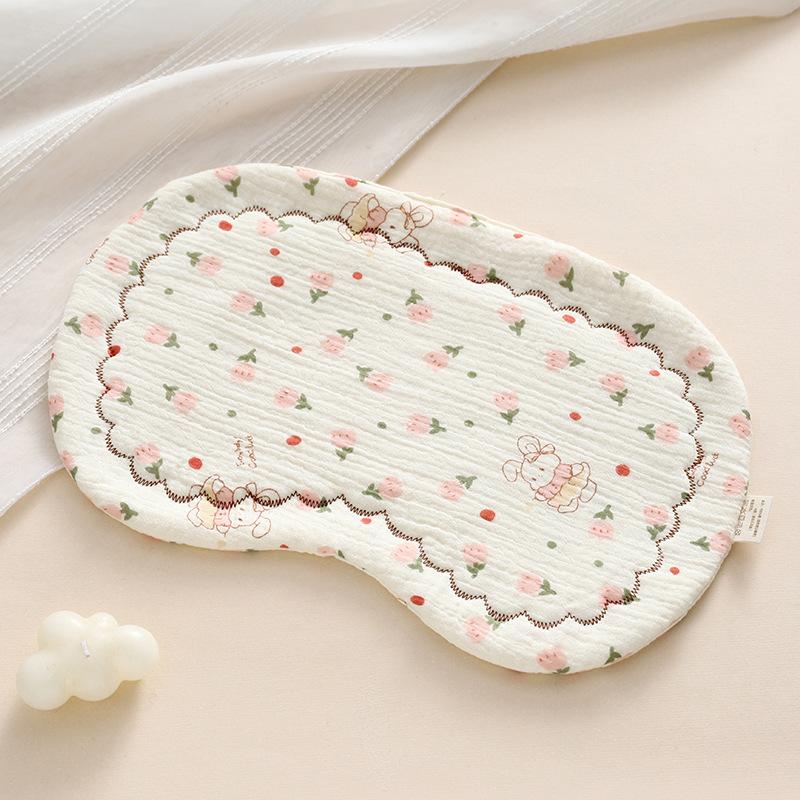 Cuscino per neonato Cuscino a forma di nuvola per neonato Tappetino per cuscino 0-6 mesi Neonato Anti-rigurgito Cotone Puro Garza Cuscino piatto Asciugamano Neonato