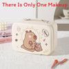Cute Cartoon Makeup Bag With Large Capacity And Mirror For Daily Travel And Gift