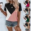 Womens Fashion Plus Size Clothing Summer Tops Woman Causal Short Sleeve T Shirts Printed Blouses Ladies Loose Cotton