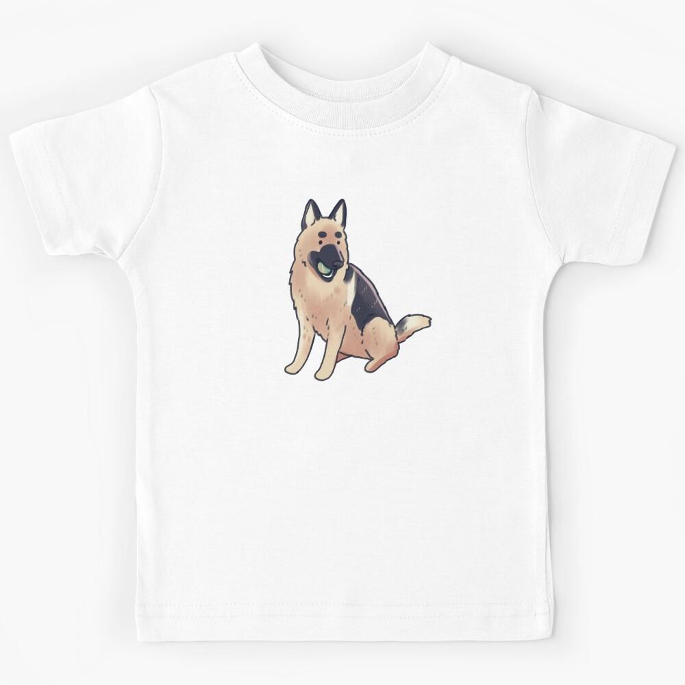 german shepherd illustration Kids T-Shirt 120