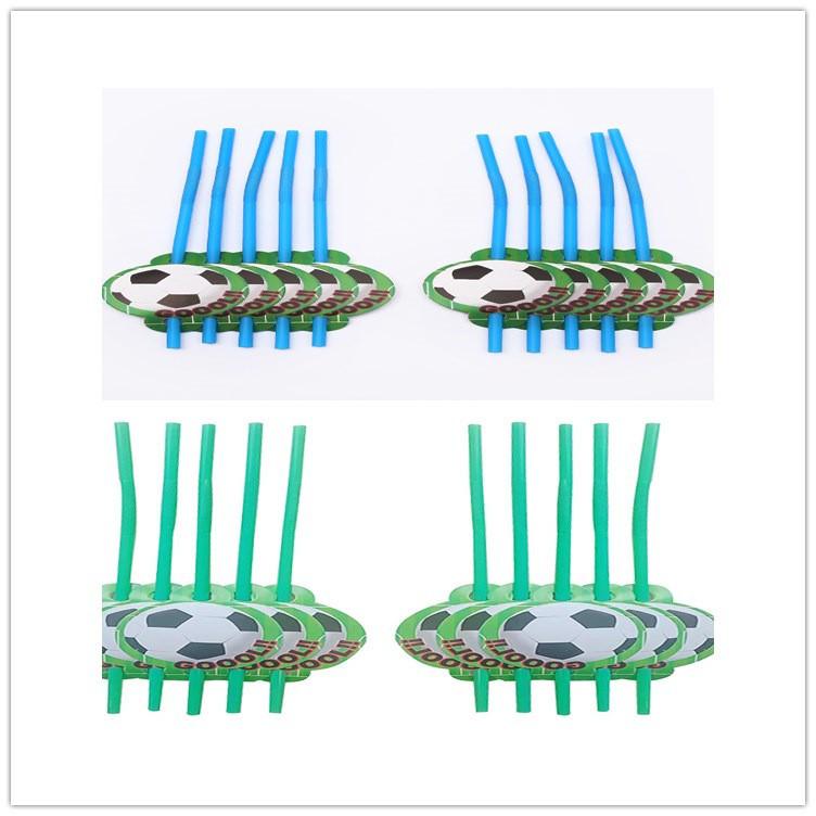 Party Football Theme Tableware Plates Napkins Flag Birthday Kids Favors Cartoon