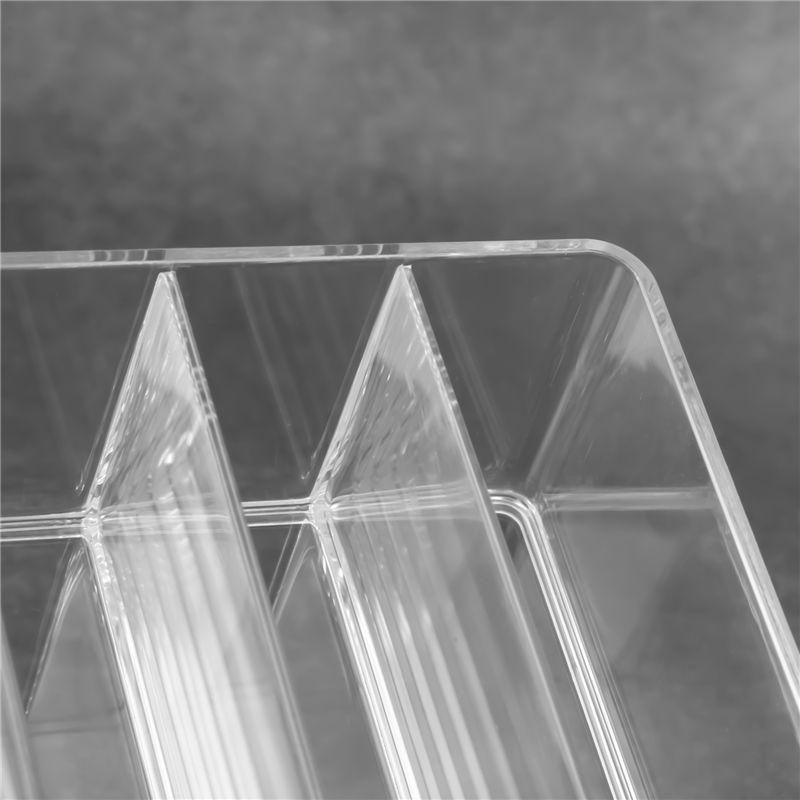 M-Modern-Eyeshadow Palette Organizer- 7 Section Divided Makeup Acrylic Palette Organizer Holder For Vanity Cosmetics Makeup