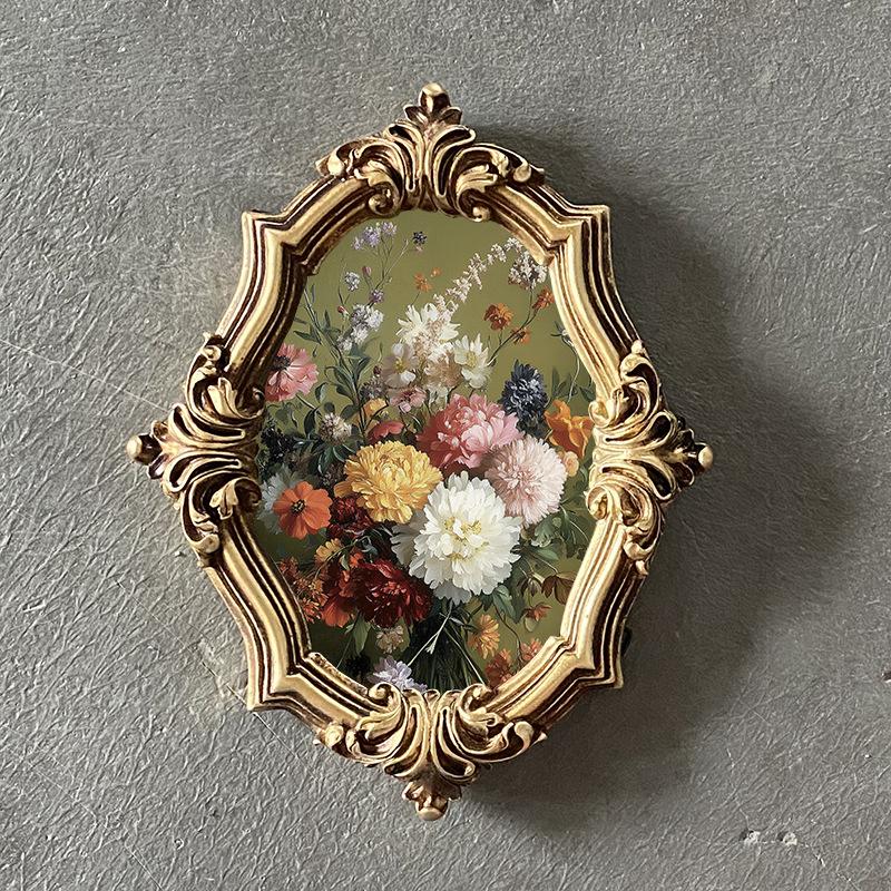 12*17cm European and American Retro Photo Wall Resin Photo Frame Wall Hanging Home Living Room Bedroom Picture Frame