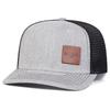Unisex Brown MILANO Letter Leather Label Baseball Net Caps Outdoor Adjustable Spring and Summer Casual Sunscreen Hat