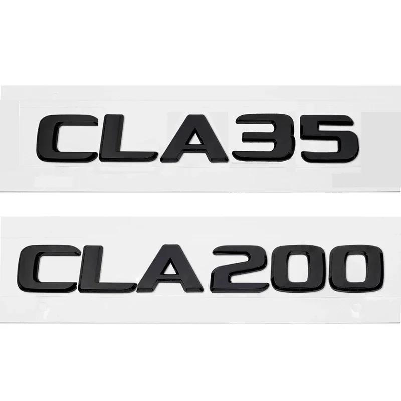 ABS Car Tail Letters Sticker Emblem for Mercedes Benz CLA35 CLA200 CLA220 CLA250 CLA260 Rear Trunk 3D Number Badge Decals RJ1