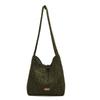 Casual Relaxation, Large-capacity Woolen Bag, Women's New Autumn and Winter Commuting Single Shoulder Messenger Tote Bag