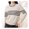 Navava Long Sleeve Knit Point Round Neck   Nk2001