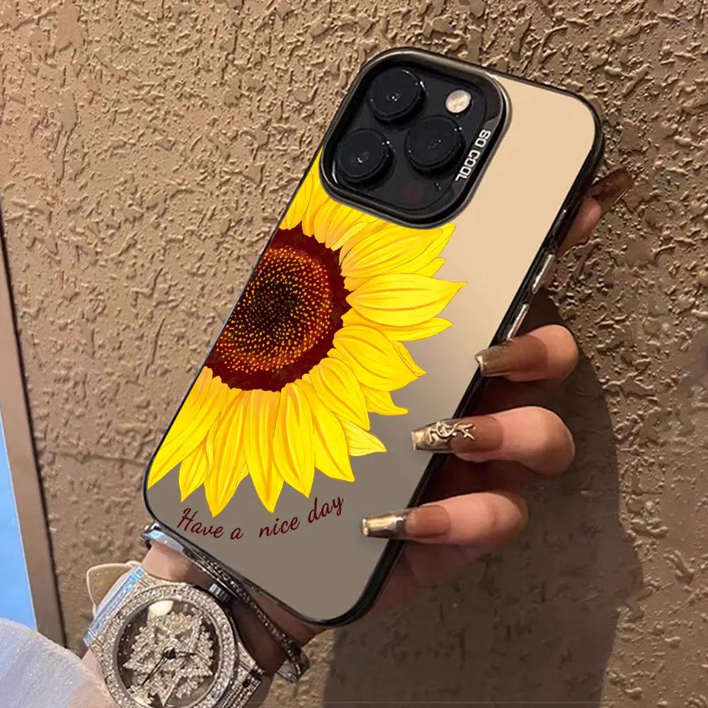 Sunflower Case For Honor X8B X6B X7A X7B X8A X9A 5G X9B X50i Phone Case For Huawei Honor X7b 4G5G IMD Sliver Shockproof Fundas