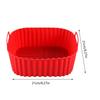 Reusable Square Air Fryer Plate Silicone Air Fryer Liner Kitchen Cookware Non-stick Baking Tray For Cooking Grilling Roasting