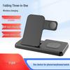 3-in-1 Foldable Wireless Charger for Phone, Watch, & Earbuds, 15W Fast Charging Stand