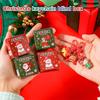 2/5/10Pcs Christmas Blind Box Keychain Cute Cartoon Santa Claus Series Exquisite Resin Pendant Backpack Ornament Small Gifts
