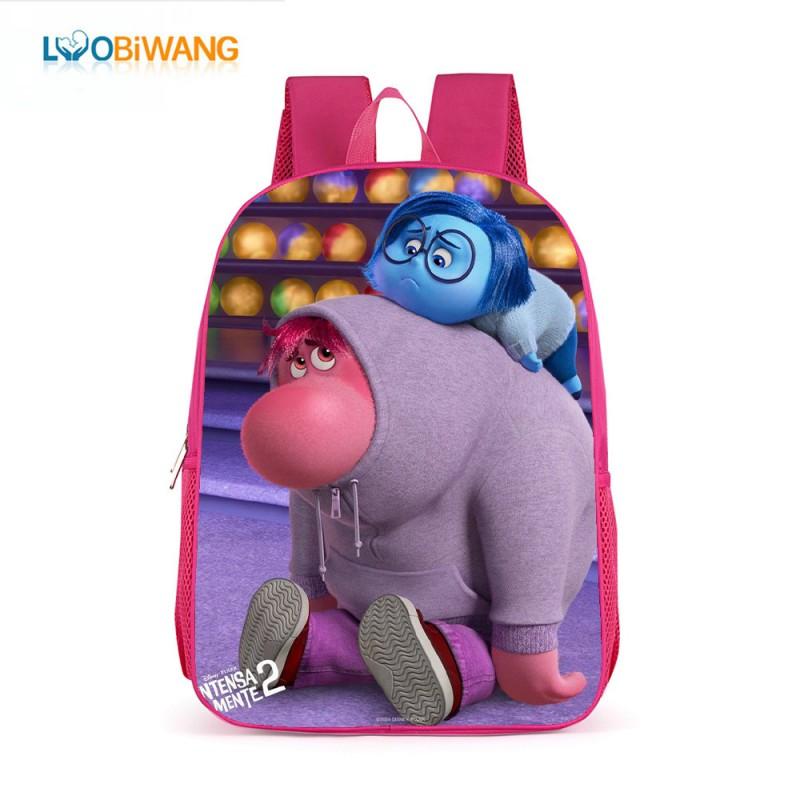 Inside Out 2 Kids School Backpack 17 Inch Oxford Fabric Bag Girls Boys Lightweight Anti-Theft Comfortable Student
