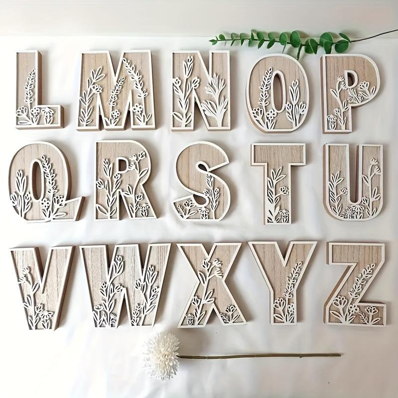 26-piece Letter-shaped Decorative Art Items for DIY Weddings, Birthdays, Parties, Home Decoration, Personalized Name Design