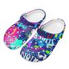 Colorful Printed EVA Clogs Lightweight Breathable Slip On Garden Shoes for Women Men Beach Pool Bathroom Home Beach Wear