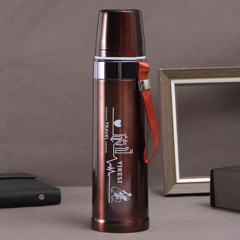 Große Kapazität Iron Bullet Thermos Becher Outdoor Portable Sling Sport Wasserkocher Auto Portable Reiten Reise Topf