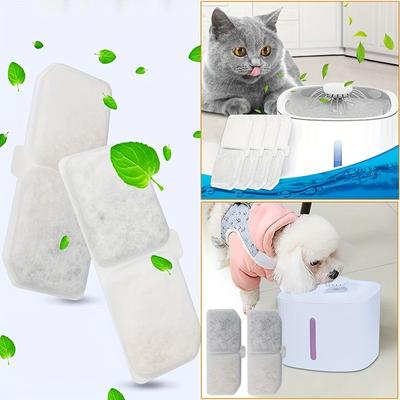 5 pezzi Cartuccia Erogatore Acqua per Animali Domestici Cartuccia Carbone Attivo Doppia Filtrazione