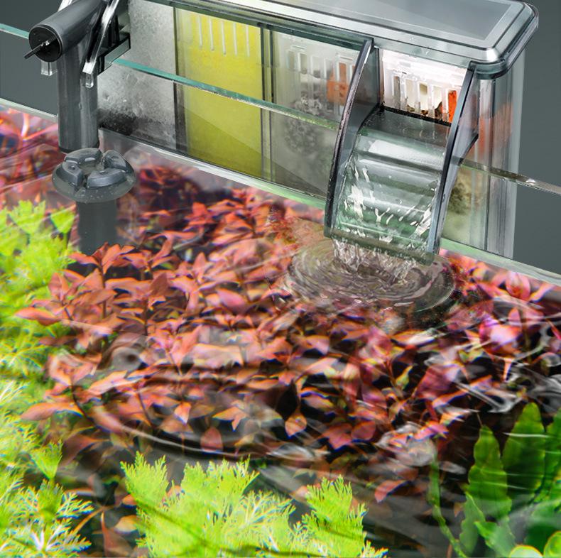 Wall-Mounted Aquarium Filter: Compact 3-in-1 External Purification & Circulation System