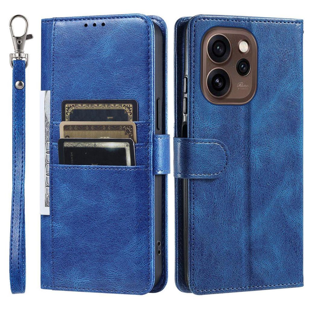 Cover for OPPO Reno15 5G Retro PU Leather Flip Wallet Phone Case Multi Card Slots