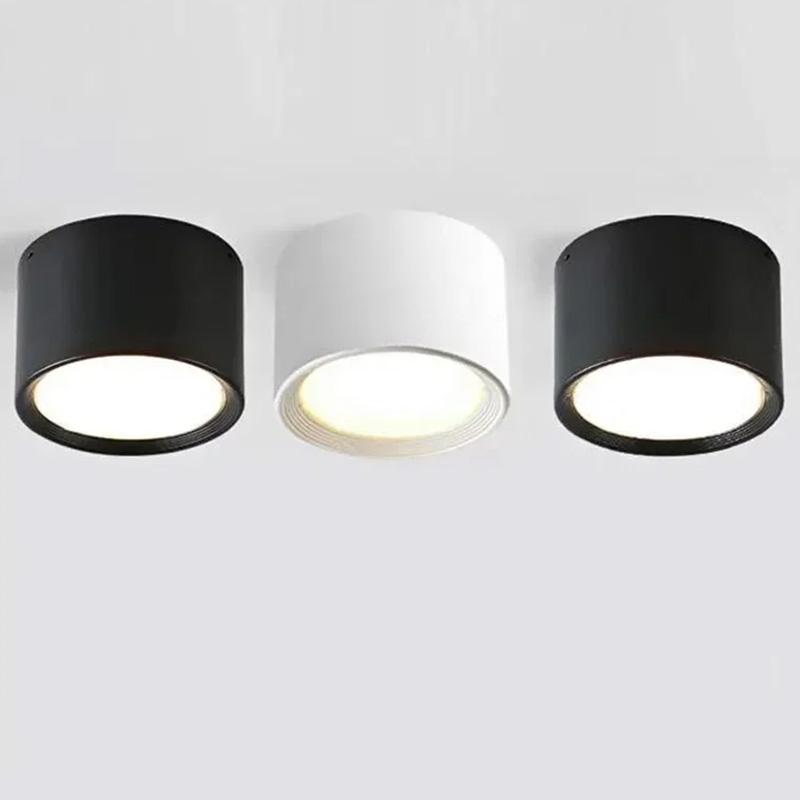 Dimmable Nordic LED Downlight Ceiling Light 9W 15W 20W Surface Mounted LED Spotlight Living Room Bedroom, Indoor Lighting AC220V