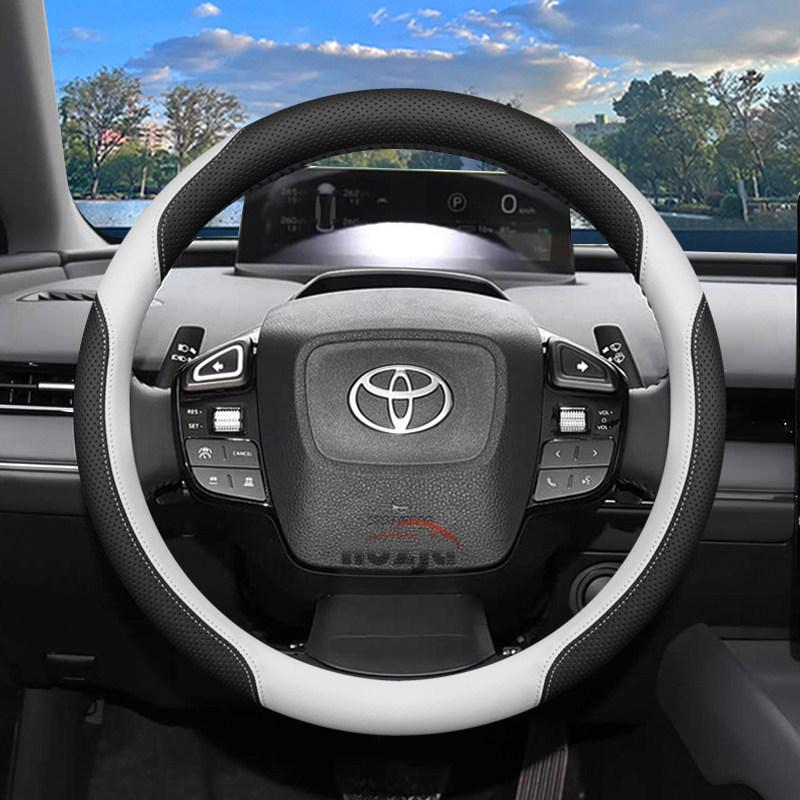 Leather Car Steering Wheel Cover for Toyota Bz4x 2025 2026 Accessories