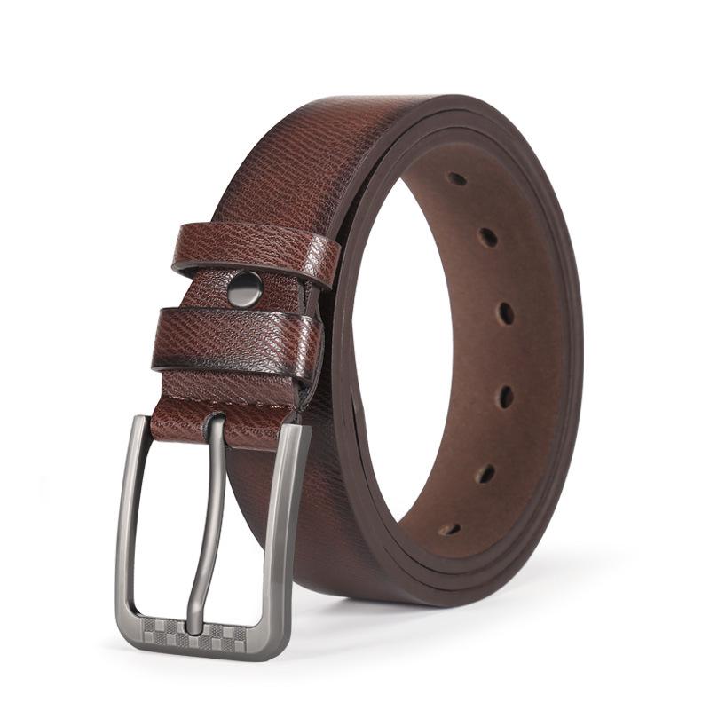Men's Alloy Pin Buckle PU Leather Casual Jeans Belt