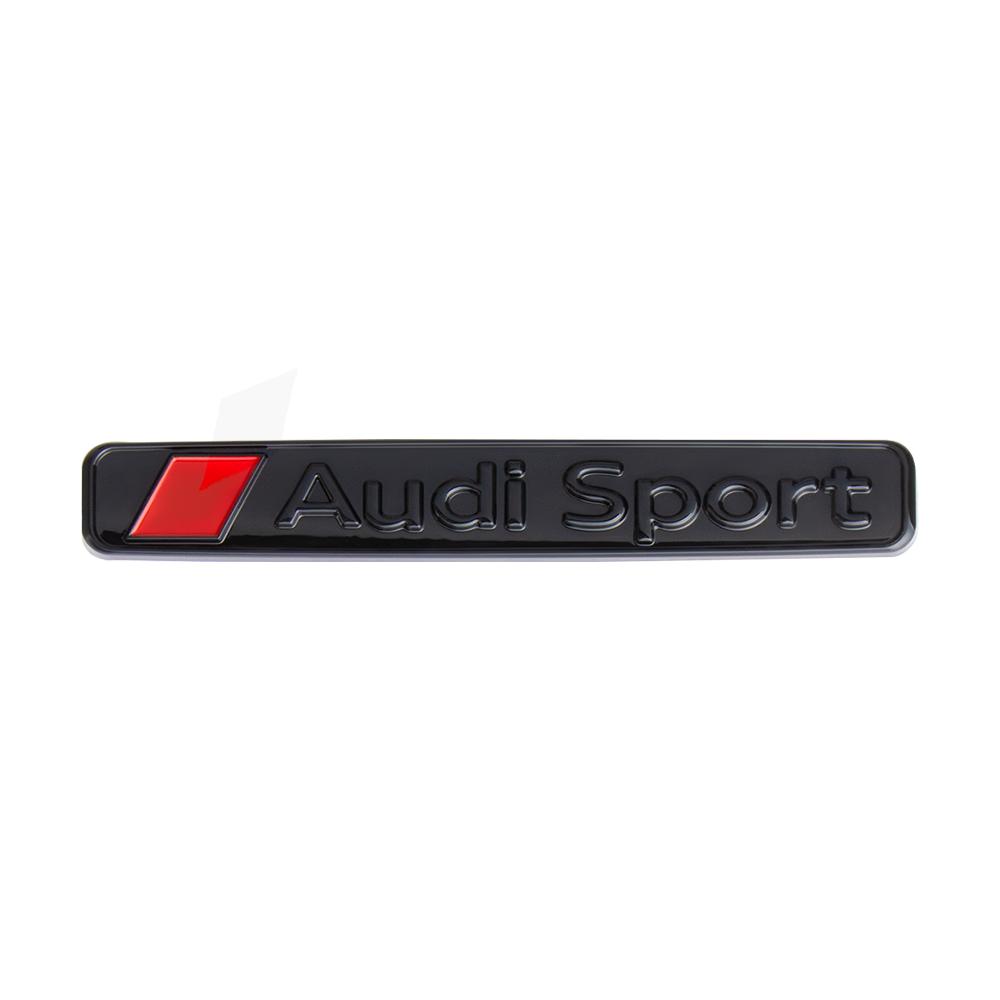 3D ABS Car Rear Trunk Side Body Fender Emblem Sticker Decoration Decal For Audi Sport Badge Logo Auto Modification Accessories