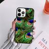 Bird Peacock Feather Phone Case For iPhone 17 Air 14 13 12 16Pro Max 15  Plus Max Cover Shell coque