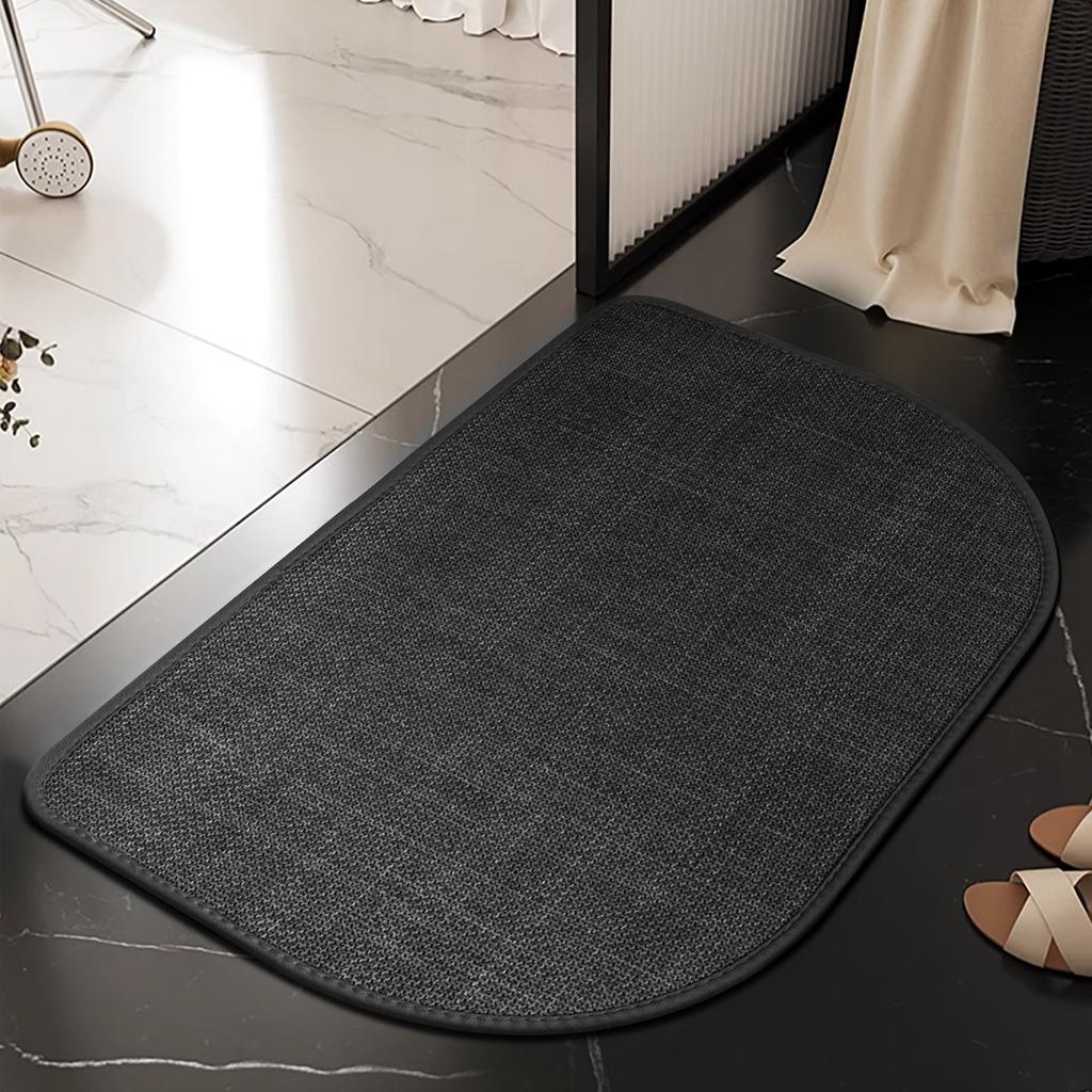 Bathroom Floor Mat Bathroom Door Mat Absorbent Non-slip Floor Mat Household Door Mat Toilet Bathroom Quick-drying Carpet