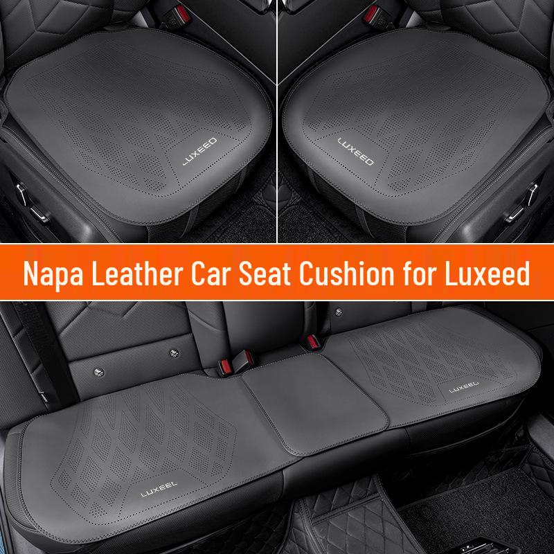 Zhiji R7 S7 Leather Car Seat Cushion - All-Season Breathable Three-Piece Set