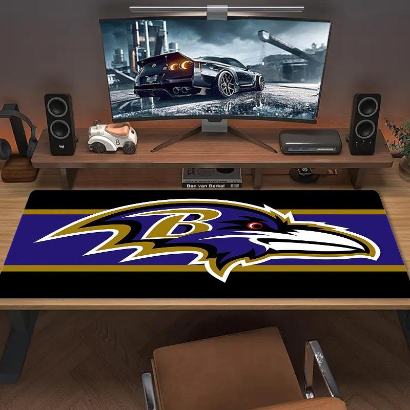 Baltimore Ravens Print Cushion Non-slip Laptop Tablet Big Mousepad XXL Mat Mini PC Playmat With Lock edge