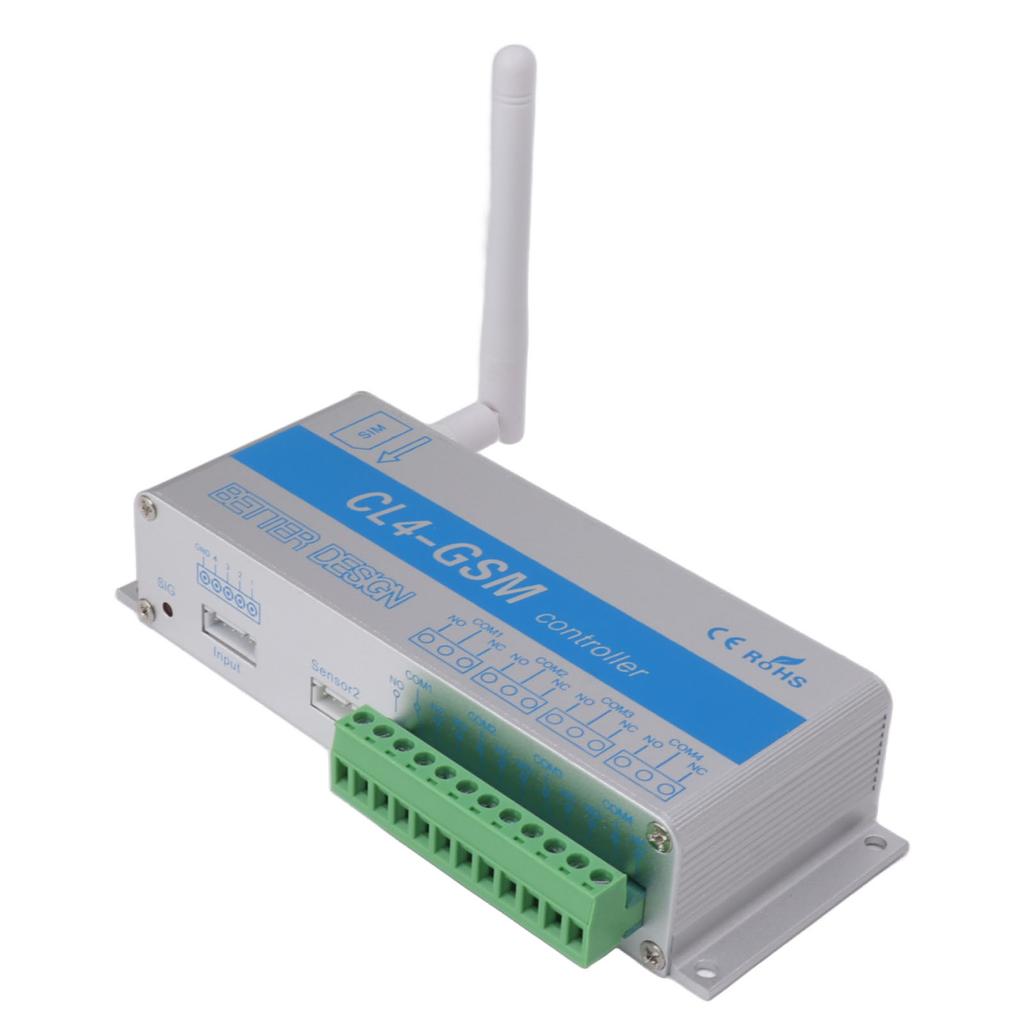 SMS GSM Gate Opener IP30 Protection Aluminum Remote Control Relay Switch for Garage Hangar Warehouse