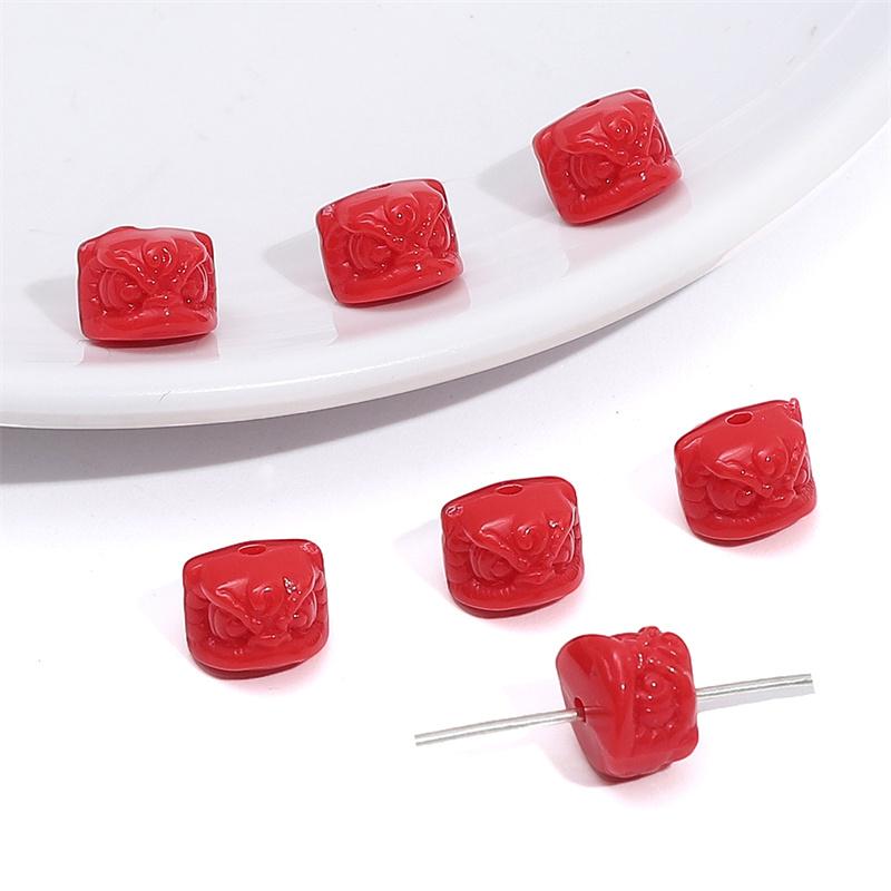 Acrylic Beads Lion Charms Beads For DIY Bracelet Necklace Jewelry Making