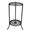 2 Holder Metal Plant Pot Stand Flower Display Shelf Garden Patio Home Outdoor