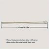 1 Adjustable Hand Braided Curtain Fasteners with Small Metal Drapes - No Punch Size Universal Elastic Curtain Strap