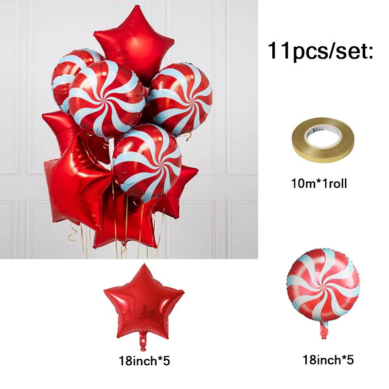 

Merry Christmas Balloon Set -New Year Home Party Decorations, Festive Holiday Ornaments & Celebration Supplies as the picture