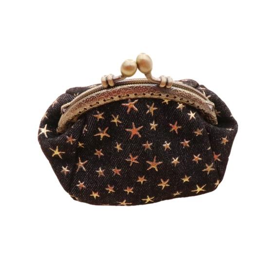 Five-Pointed Star Coin Purse Mini Kiss-Lock Change Purse