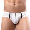 Men Briefs Sexy Low-rise U-Convex Soft Breathable Mesh Panties Patchwork Color Slim Fit Elastic Underwear Daily Wear