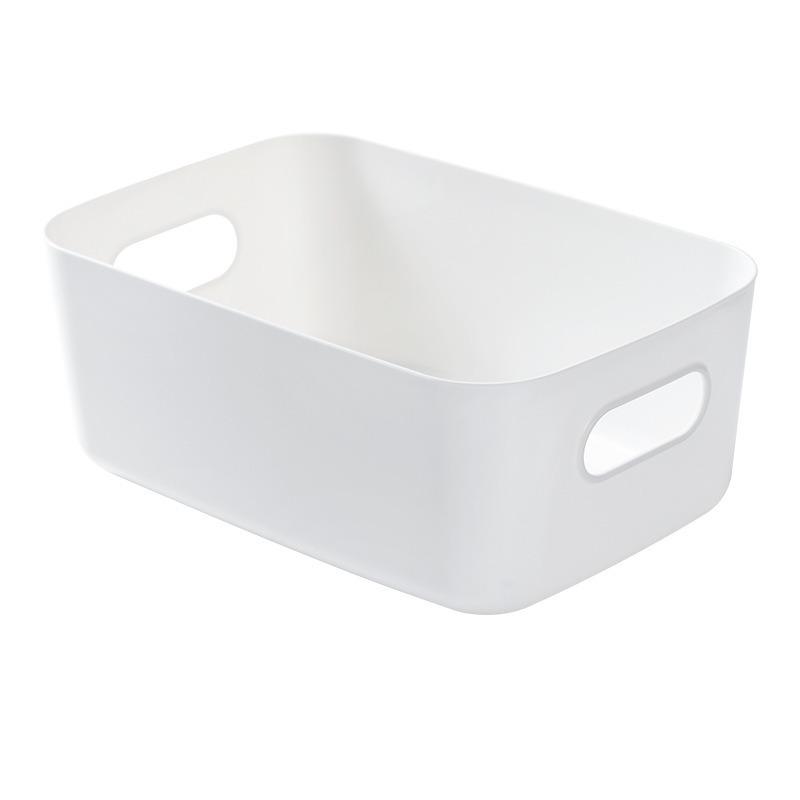 Large Capacity Portable Plastic Storage Box for Cosmetics and Snacks