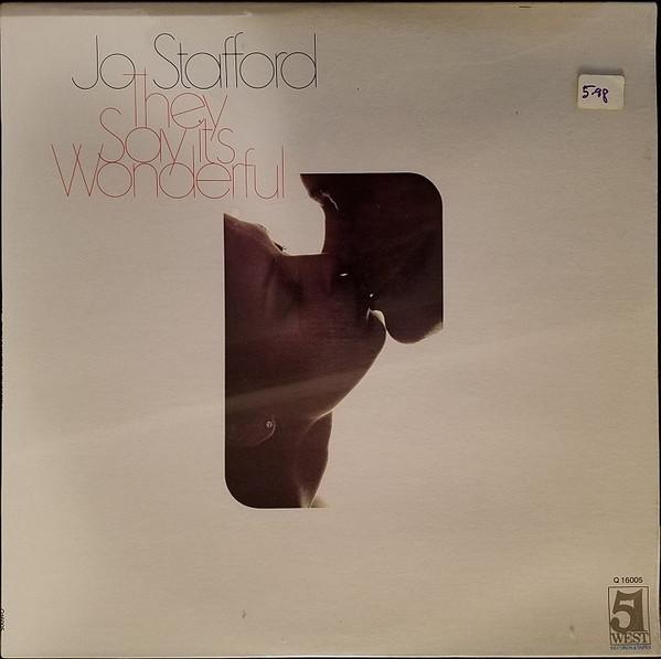

LP Record JO STAFFORD - They Say It s Wonderful Q16005 51 WEST 1979 US Pop Used