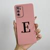 Phone Case For OPPO A54s Case oppo A16 A16S CPH2269 CPH2271 Cute Letters Square Liquid Silicone Soft Shockproof Back Cover Funda