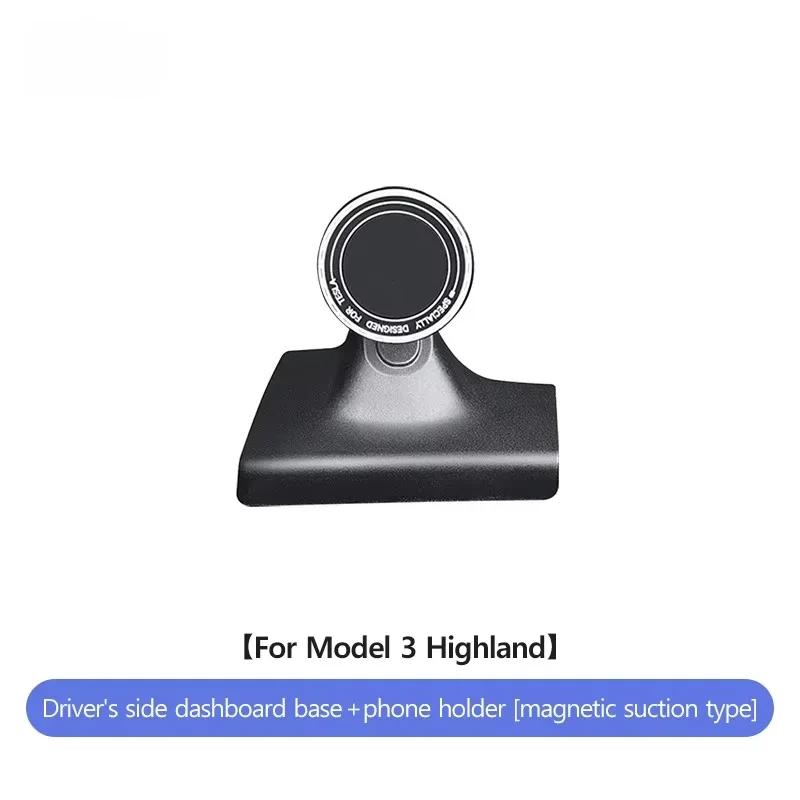 

Для Tesla Model 3 Highland Автомобильный держатель для телефона Положение для вождения Регулируемый Магнитный Автомобильный держатель для телефона Рамка Аксессуары
