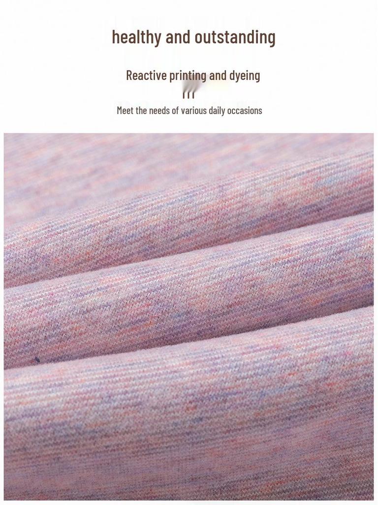 Fleece-Lined Winter Clothing Set for Middle-Aged and Elderly Women: Warm Base Layer Top for Autumn and Winter Seasons
