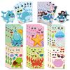 DIY Creative Marine Animal Cartoon Stickers for Kids Make a Face Activity