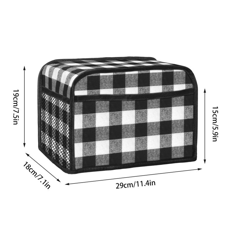 Toaster Cover Super Soft Appliance Cover Machine Washable Toaster Cover With Pocket For Most Standard 2 Slice Toasters