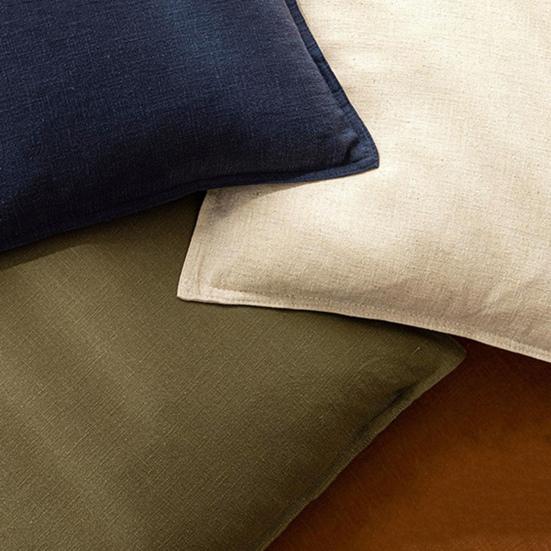 Față de pernă Culoare pură Stil boem Margine lată Decor pentru casă, birou, petrecere Dormitor